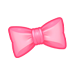 A small pink bow icon.